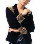Men Fashion Slim Fit Punk DJ Rock Cool Coat Spike Jacket Nightclub Blazers Party