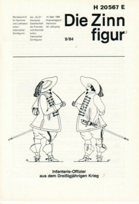 DIE ZINNFIGUR - Zeitschrift Heft KLIO kulturhistorisch Sammler - 9/84 - B14797