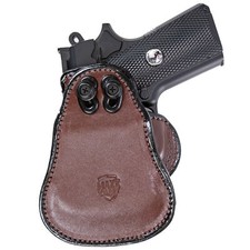 Maxx Carry Paddle Holster For Springfield EMP 3.0 – OWB Leather Adjustable Cant - View #4