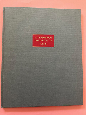 Grande Valse De Concert, op. 41, Alexandre Glazunow