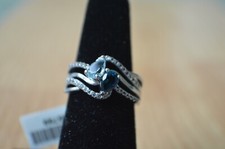 1.28ct Sky Blue Topaz  London Blue Topaz Ring Fine Sterling Silver Size 6.5