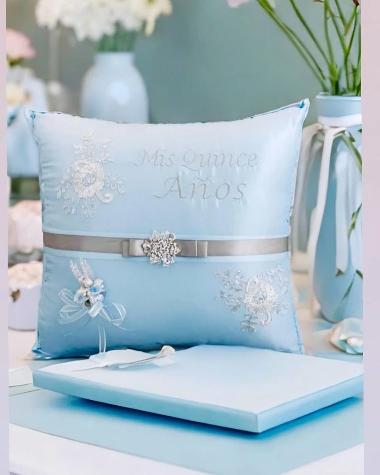 NOVO! Almofada Quinceanera ajoelhada champanhe com ouro - Cojin para quinceanera - Imagem 2 de 4