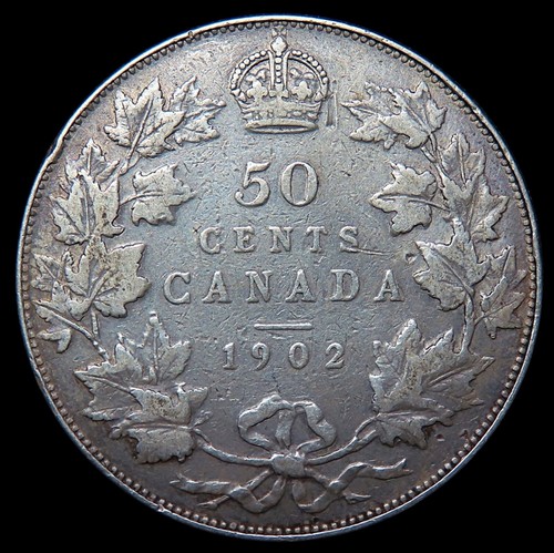 1902 Canada 50 Cents VF20 - Picture 2 of 9