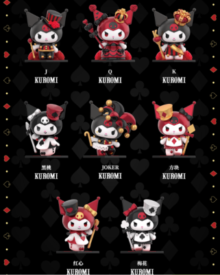Toptoy Sanrio Kuromi Poker Kingdom Series Blind Box Confirmed
