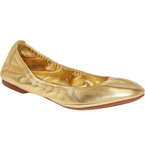 Tory Burch NIB Gigi 20Mm Pointy Toe Flat Patent Leather Perfect