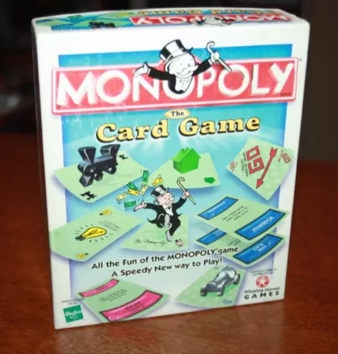 Monopoly The Card Game with Card Tray - The Speedy New Way to Play! Hasbro 2000