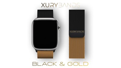 Apple Watch Milanaise Edelstahl Armband Metall  Anthrazit  für alle Apple Watch