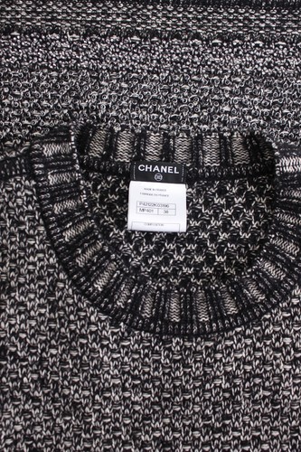CHANEL Fall 2011 Verziert Kaschmir, Wolle Und -seidenmischung Strickkleid/Black - Bild 4 von 5