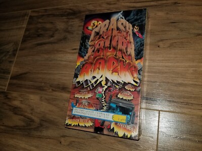 Crash and Burn Rock VHS NEW Sealed Music band Roll LA Guns Anthrax Cinderella