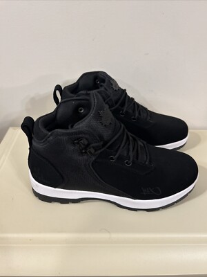 K1X Playhard Mens Philly Run Sneakers Boot Running Hiking Triple Black Sz 10.5