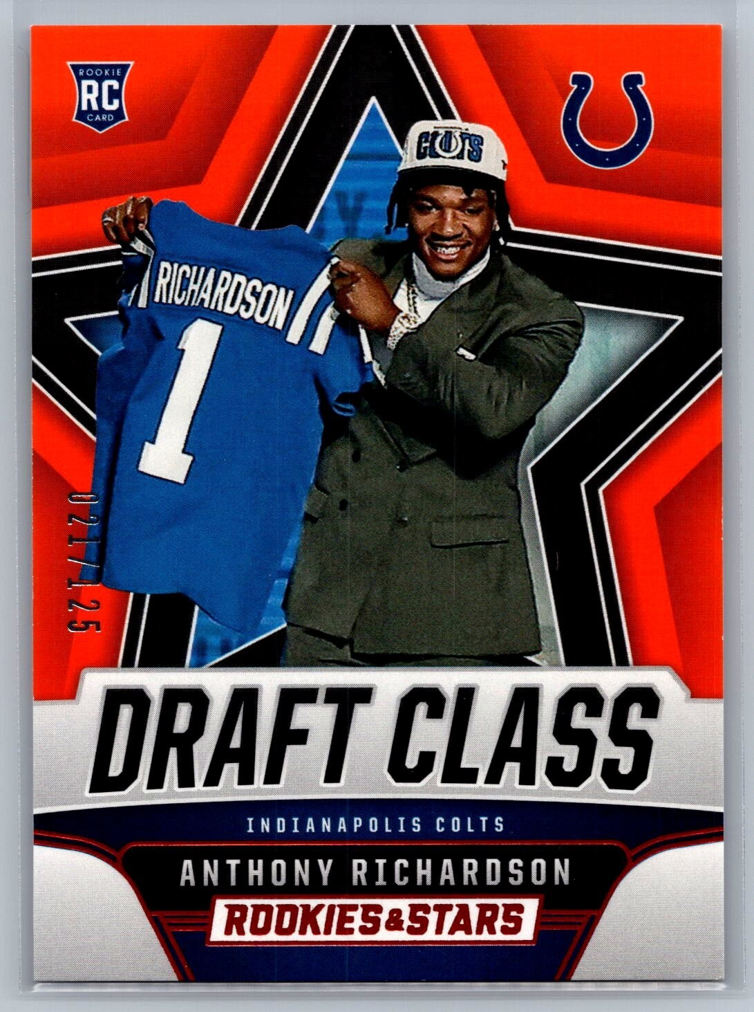 /125 2023 Panini Rookies & Stars - Draft Class Orange #DC-1 Anthony Richardson
