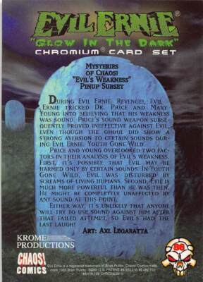 Lady Death - Evil Ernie - Chromium Card Jensen Wizard Chaos Comics