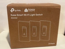 TP-Link Kasa Smart Wi-Fi Light Switch Dimmer HS220P3 (3-Pack) - NEW
