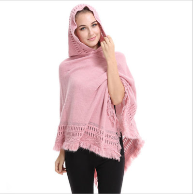 Nice Poncho Stole Cape Shrug Wrap Shawl Jacket Jumper Sweater Hoodie Hood Pretty