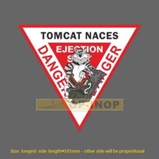 F-14 TOMCAT NACES DANGER Vinyl Sticker luggage laptop skateboard car stickers