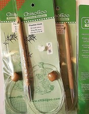 CHIAOGOO PREMIUM BAMBOO KNITTING NEEDLE 32" SIZE M 9MM ITEM 5132-M SEE PICS