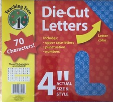 Die-Cut Letters 70 pcs 4" Teacher Homeschool Punctuation Numbers Projects NEW