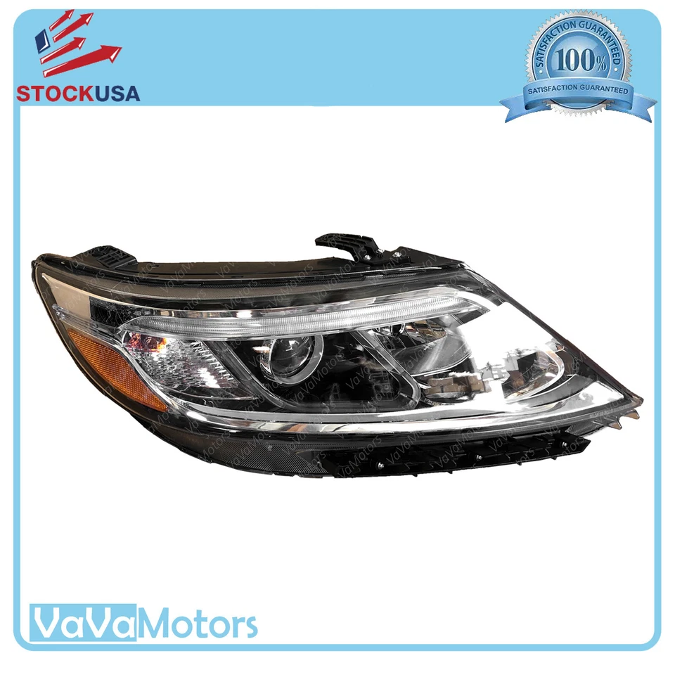 Fits 2014 2015 Kia Sorento LX Halogen Headlight Assembly Set Left Right Pair - Image 4 of 4