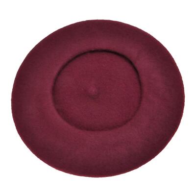 Wool Beret Hat Classic Solid Color French Beret for Women  display picture 1