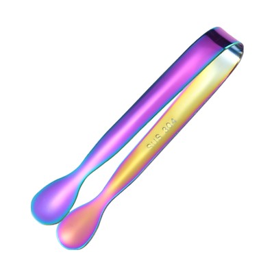 Stainless Steel Ice Cube Tongs Sugar Serving Clipper Cocktail Picker Tongs