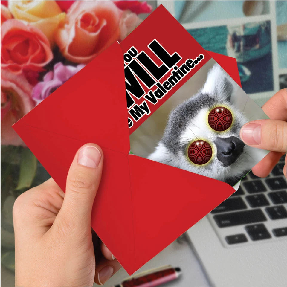 Tarjeta de San Valentín You Will Be My - Tarjetas de felicitación divertidas Foto 4 de 4