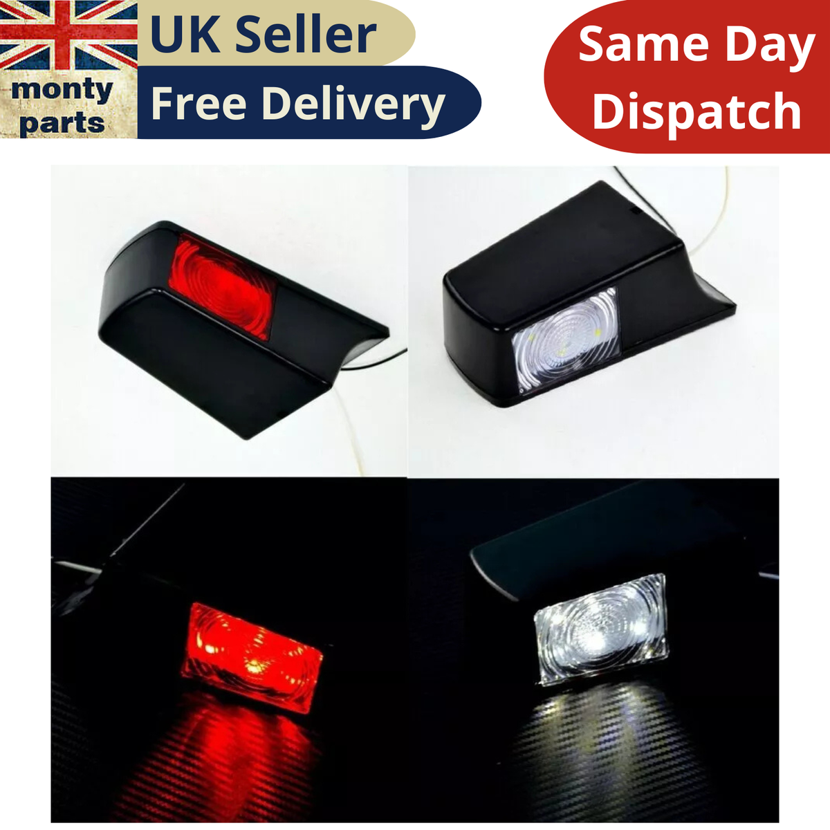Luci laterali per camion led per rimorchio tutti i colori 24v