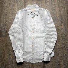Abercrombie  Fitch Ezra Fitch Striped Button Down Cotton Shirt Small