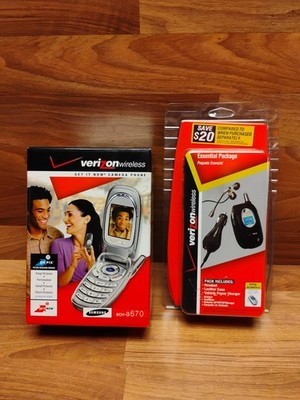 Samsung SCH-A670 Flip Phone   Verizon Camera Phone & Accessorie READ DESCRIPTION