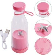 Mini Juice, Portable Blender  420ml Travel Juicer, Baby Food, Gym, home  pink 