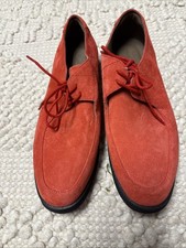 New Men's Hush Puppies Aurora Red Suede Shoes Size 9
