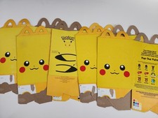 Pokemon McDonald's Happy Meal Box Only 2023 Pikachu Ears Lot of 5