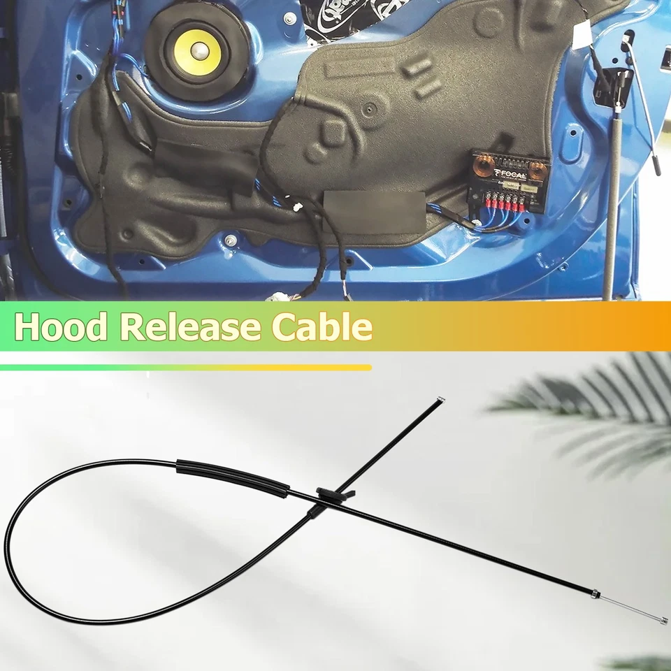 Hood Release Cable Front For BMW 7ER 740I 2001 745LI 750I 760LI 2008 51237197474 Foto 3 de 4