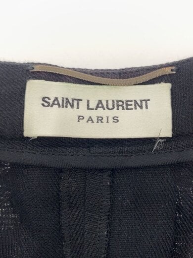 SAINT LAURENT Jeans taglia 42 lino nero solido 642383 Y1C47 