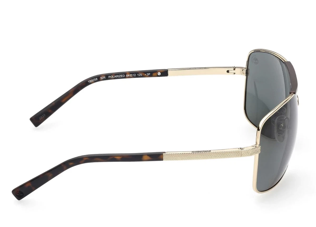 NEW TIMBERLAND TB9258/S 32R Shiny Gold POLARIZED Sunglasses 64-12-125mm