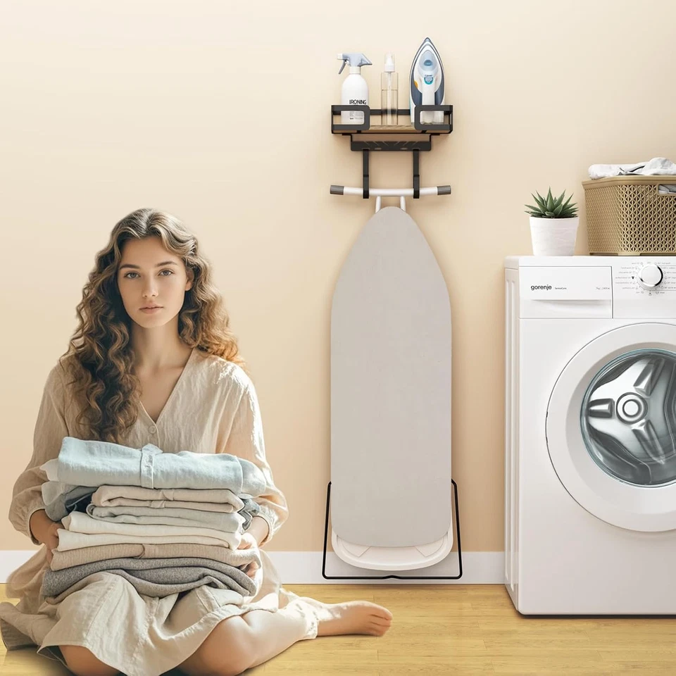 Ironing Board Holder Wall Mount, Iron Board Wall Hanger, Sewing, Laundry Room Or - Image 3 of 4