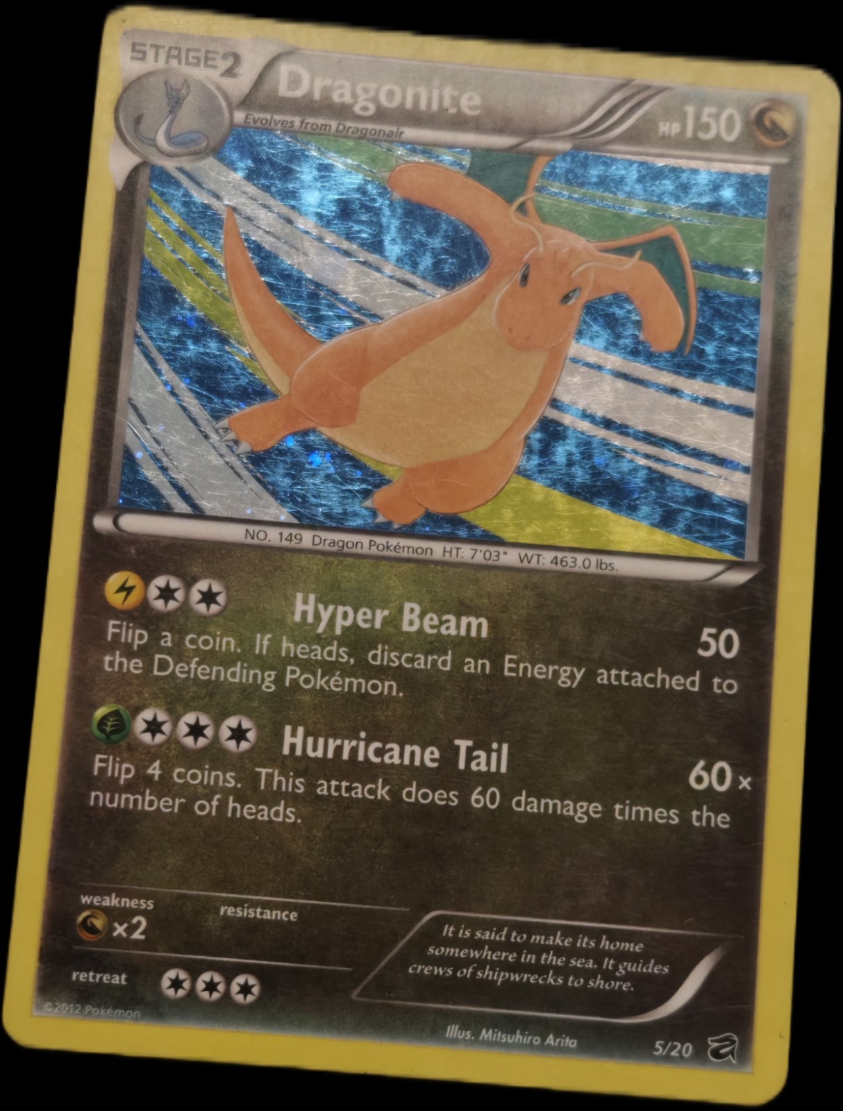 Pokémon TCG Dragonite Dragon Vault 5/20 Holo Cosmos Holo Rare