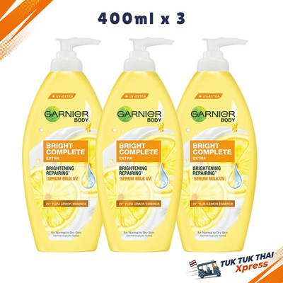 x3, Garnier Complete Extra Moisturizing Smooth Body Lotion 400ml