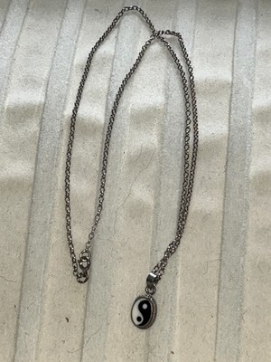 Yin Yang ''Balance'' Silber Panzerkette Halskette