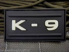 K-9 - Morale Soft PVC Military Patch "3d" (Civilian & Armies)