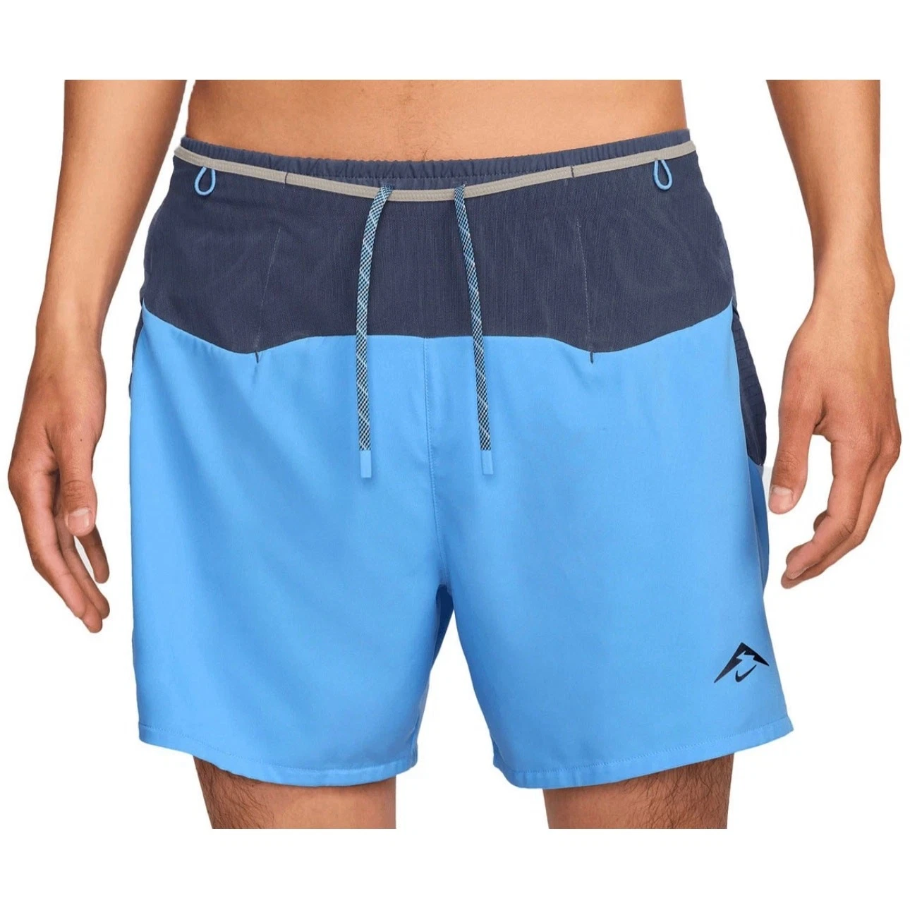 Mens Size S Nike Running Shorts Trail Second Sunrise ADV Navy Blue HJ3572-412