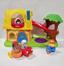PLAYSKOOL Weebles STORYBOOK Tree House Cottage WEEBLES TOY LOT Not Original Accs