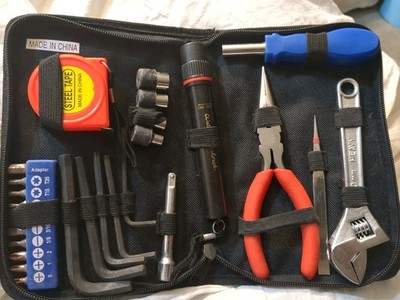 25 Pieces Household DIY Tool Kit, Small Mini Tool Set of Starter Basic Tool Case