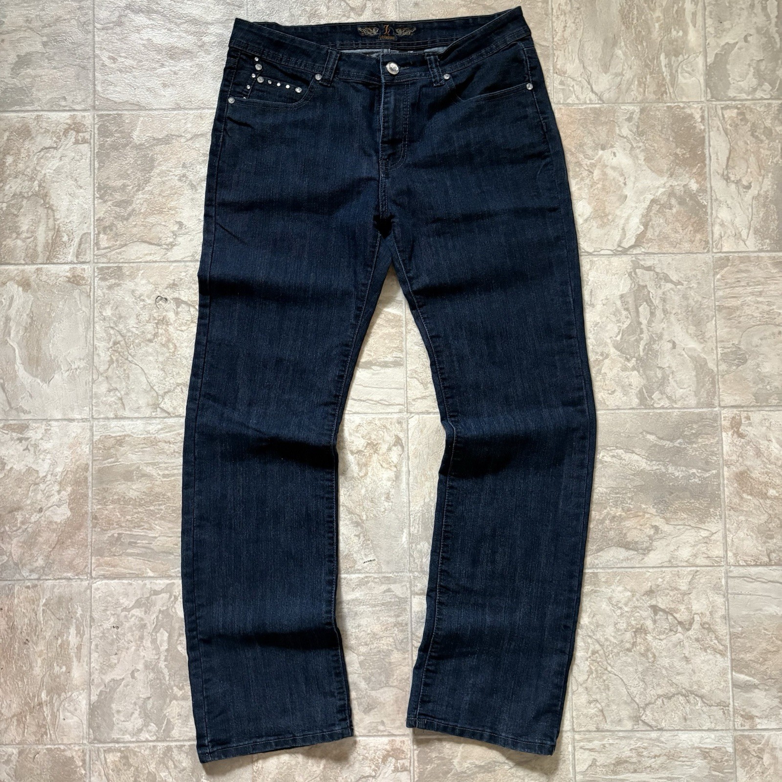Rhinestones, Size 14, Low-rise, Stretch