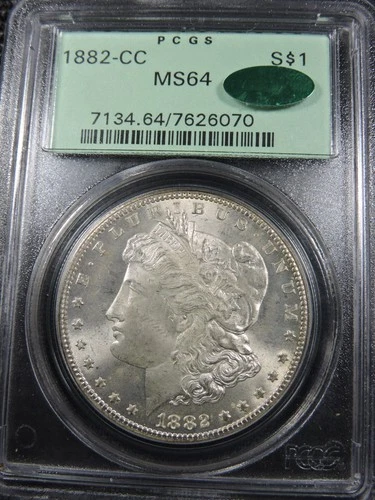 1882-CC  Silver Dollar***PCGS MS64 GREEN LABELs with CAC***Beautiful PQ Example!