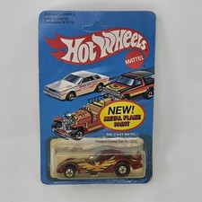 1981 Hot Wheels Blue Card FIREBIRD FUNNY CAR 3250 Red Sparkle Paint Yellow Bird