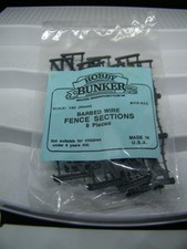 Hobby Bunker MXR-62G Barbed Wire Fence Sections 8 pieces Gray HP New Sealed