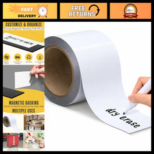 Magnetic Tape Strips 3"x50' - Blank Magnetic Strips for Whiteboard  Crafts