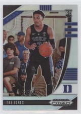2020-21 Panini Prizm Draft Picks Silver Prizm Tre Jones #77 0a3