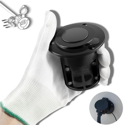 Black 1903012 Flush Mount Power Port Kit Fits for Cannon Downriggers Power Cable