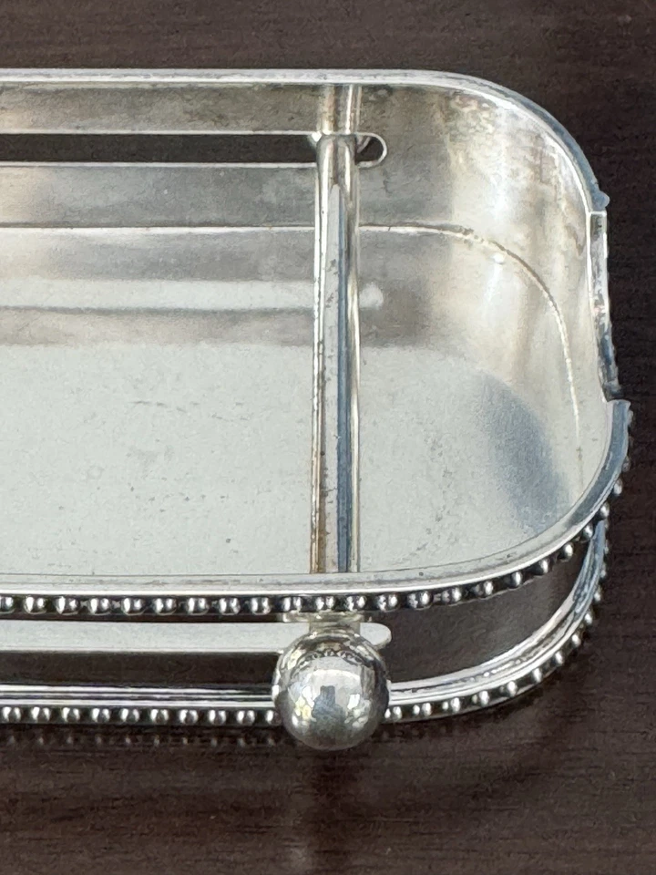 ASPREY de LONDRES RARO CENICERO DE PLATA ESTERLINA PARA DESCANSOS DE CIGARROS ESTAMPADO Foto 4 de 4